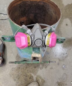 3M Half Facepiece Reusable Respirator 6300, NIOSH, Four-Point Harness, Comfortable Fit, Dual Airline Supplied Air Compatible, Bayonet Connections, Painting, Sanding, Cleaning, Large 30 710mikveUL 1