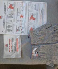 NoCry Premium Cut Resistant Gloves Food Grade — Level 5 Protection; Ambidextrous; Machine Washable; Superior Comfort and Dexterity; Lightweight Protective Gloves; Complimentary eBook Small Original Grey 33 710mwWOwyxL