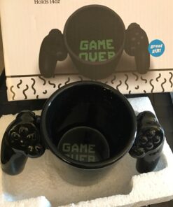 BigMouth Inc. Game Over Coffee Mug, Ceramic Gamers Cup, Holds 14 Oz., Perfect for Coffee, Tea 42 710nDjs5HsL 1