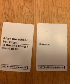 Not Parent Approved - The Hilarious Family Game Night Card Game for Kids, Teens & Tweens, The Perfect Funny Christmas & Birthday Gift for Boys & Girls, Best Fun Family Games for Kids and Adults A. Original Game 45 710nTEVBdL