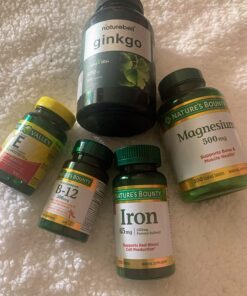 Nature's Bounty Iron 65mg, 325 mg Ferrous Sulfate, Cellular Energy Support, Promotes Normal Red Blood Cell Production, 100 Tablets 28 710o5eJ7oFL