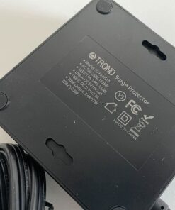 TROND Power Strip Surge Protector - Flat Plug Extension Cord, 8 Widely-Spaced Outlets, 4 USB Charger(1 USB C Port), 5FT Ultra Thin Cord, 1440J, Flat Wall Plug, Desk Charging Station for Travel, Black 5 FT-1 USB C 57 710oblRgT5L