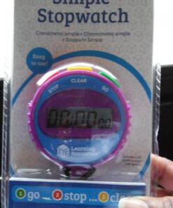 Learning Resources Simple 3 Button Stopwatch, Supports Science Investigations, Timed Math Exercises, Elapsed Time Tracking, Ages 5+ 14 710ofc5XZ9L