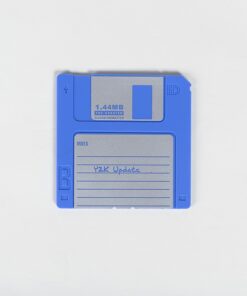 Nineties Nerd Retro Floppy Disk Non-slip Silicone Drink Coaster Set by Modern Coaster 12 710ogA7AqHL