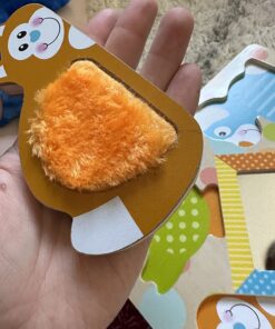 Melissa & Doug First Play Wooden Touch and Feel Puzzle Peek-a-Boo Pets With Mirror 21 710p3p8tKtL