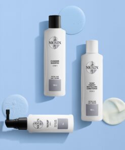 Nioxin System 1 Scalp Cleansing Shampoo with Peppermint Oil, Treats Dry and Sensitive Scalp, Dandruff Relief and Anti-Hair Breakage, For Natural Hair with Light Thinning, 33.8 fl oz 17 710pcYVnI2L