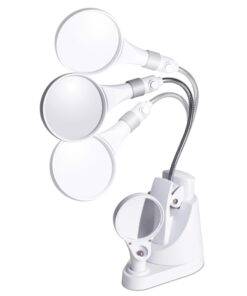 Alternative view of OttLite LED Clip & Freestanding Dual Magnifier Lamp - Adjustable Neck, Light for Crafting & Reading
