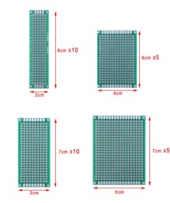 AUSTOR 100 Pcs PCB Board Kit Including 30 Pcs PCB Boards 30 Pcs 40 Pin 2.54mm Header Connector(Bonus: 10 Pcs 2P&3P Terminal Blocks and 30 Pcs Caps) 17 710qJQ8Gb3L