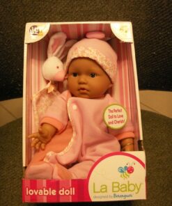 La Baby Boutique Hispanic 11 inch Small Soft Body Baby Doll dressed in Purple for Children 12 Months and older Purple Hispanic 38 710qWiuHsL