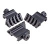 Pinty 45-Degree Offset Angle Rail Mount Picatinny for Flashlights and Rifle Laser Dot Sights, 4 Slots 20mm Weaver Style Tactical, 3PCs 16 710qaK7z38L