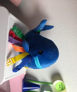 Buckle Toys - Blu Whale - Develop Motor Skills and Problem Solving - Counting and Color Recognition - Sensory Toddler Travel Toy 28 710sOgiSAeL
