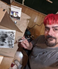 Master Airbrush Cool Runner II Dual Fan Air Compressor Professional Airbrushing System Kit with 3 Airbrushes, Gravity and Siphon Feed - 6 Primary Opaque Colors Acrylic Paint Artist Set - How to Guide 56 710seksno1L