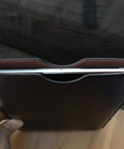 Dockem Executive Sleeve for iPad Mini 6, 5, 4, 3, 2, 1: Premium Synthetic Leather Tablet Case: Slim, Microfiber Lined, Professional, Protective Cover (Dark Brown) iPad Mini 1, 2, 3, 4 & 5 Dark Brown 34 710t6L Gt L 1