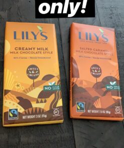 LILY'S Salted Caramel Milk Chocolate Style No Added Sugar, Sweets Bars, 2.8 oz (12 Count, 12 Boxes) 29 710vr91I7CL