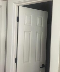 Schlage F10 V LAT 622 Latitude Door Lever, Hall & Closet Passage Lock, Matte Black Standard 38 710w2N fFL