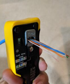 Klein Tools VDV226-110 Ratcheting Modular Data Cable Crimper / Wire Stripper / Wire Cutter for RJ11/RJ12 Standard, RJ45 Pass-Thru Connectors 56 710w7V2QTL