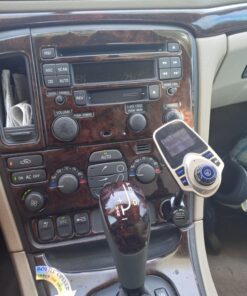 Nulaxy Bluetooth Car FM Transmitter Audio Adapter Receiver Wireless Handsfree Voltmeter Car Kit TF Card AUX 1.44 Display - KM18 Golden 31 710wIxefR4L