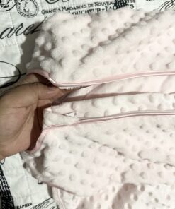 HALO Sleepsack Plush Dot Velboa Swaddle, 3-Way Adjustable Wearable Blanket, TOG 3.0, Pink, Newborn, 0-3 Months Newborn (Pack of 1) Pink Plushy Dot 14 710wfs nAlL