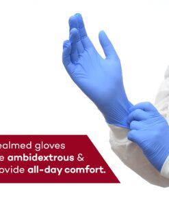 Dealmed Nitrile Medical Grade Exam Gloves, Disposable, Latex-Free, Medium (200 ct.) Medium (Pack of 200) Purple (Pack of 1) 22 710xFkX2ObS