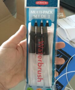 Derwent Art Supplies, Waterbrush, 3 Pack (2301975) Assorted Tips 3 Pack 27 710xpzlHxRL