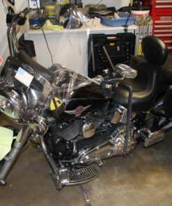 XYZCTEM All Season Black Waterproof Sun Motorcycle Cover,Fits up to 116" Motors (XXX Large & Lockholes) 116" Black & Silver 28 710y0WyK96L 2