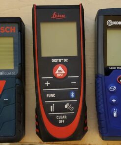 Leica 838725 DISTO D2 New 330ft Laser Distance Measure with Bluetooth 4.0, Black/Red, 1.7 x 1 x 4.6 inches 30 710zhHmsd1L