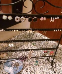 Mango Steam Jewelry Organizer for Hanging Earrings Black 33 711 SqMyVUL