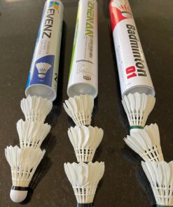 Philonext Goose Feather Badminton Shuttlecocks Birdies, 12 Pack Hight Speed Training Badminton Balls with Great Stability for Indoor Outdoor White 20 711 WY2AryL