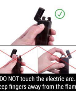 Tesla Coil Lighters™ USB Rechargeable Windproof Arc Lighter (1. Gun Metal) 1. Gun Metal 25 7110O2ZLq9L