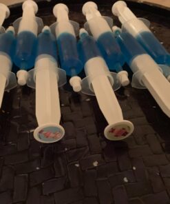 Party Essentials 1.5 Ounce Gelatin Shot/Gelatin Syringe Injectors with Caps, 12-Count, Clear 12 Count (Pack of 1) 17 7110zz3 cNL