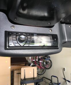 Pyle Bluetooth Marine Receiver Stereo - 12v Single DIN Style Boat In dash Radio Receiver System with Digital LCD, RCA, MP3, USB, SD, AM FM Radio - Remote Control, Wiring Harness - PLRMR27BTB (Black) 26 7111mKUjiXL