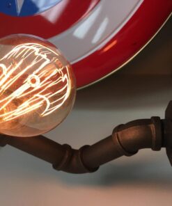 DSYJ for Edison Light Bulbs, Vintage 60 Watt Incandescent Light Bulbs E26 Base Dimmable Decorative Antique Filament Light Bulbs 252 Lumens, Ray Amber Warm 1 Pcs 1 Count (Pack of 1) 30 7111yc2shyL