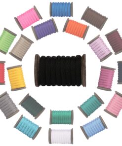 Alternative view of Ravenox Solid Braid Utility Rope | Made in the USA | All Purpose Solid Braid MFP Derby Cord for Crafts, Sports, Landscaping, Horse Tack, Pets & Décor | Dozens of Colors & Diameters of Rope by the Foot 3/8 Inch x 1000 Feet Black