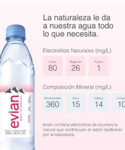 evian Natural Spring Water 500 mL/16.9 Fl Oz (Pack of 6), Bottled Naturally Filtered Spring Water in Individual-Sized Bottles 16.9 Fl Oz (Pack of 6) 28 7113kOwLKxL