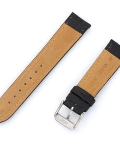 Hadley-Roma MS-906 Men's Genuine Leather Watch Band Black 22mm 14 7115vdLtNL