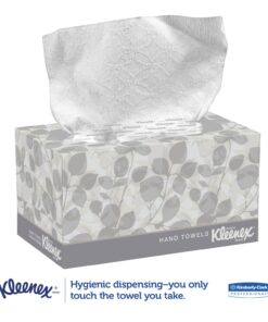 Kleenex® Hand Towels with Premium Absorbency Pockets (01701), Pop-Up Box, White, 18 Boxes / Case, 120 Hand Towels / Box, 2,160 Hand Towels / Case 26 7117Lnqz4 L