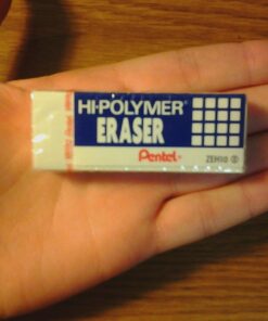 Pentel® Hi-Polymer Erasers, White, Pack Of 4 4 Count (Pack of 1) Large Block Eraser 32 7117X6ApitL