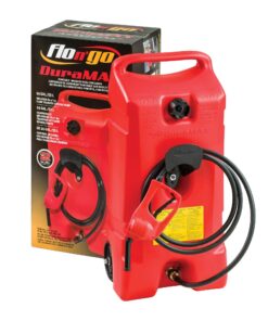 Scepter 14 Gallon Portable On Wheels Gas Fuel Tank Containers with LE Fluid Transfer Siphon Pump and 10 Foot Long Hose, 2 Pack 21 7118vr5FcML