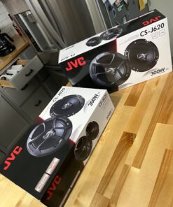 JVC CS-J620 300W 6.5" CS Series 2-Way Coaxial Car Speakers, Set of 2 black 24 711AD1QJ8VL