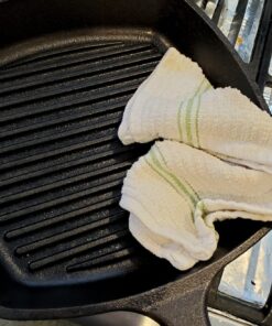 Lodge L8SGP3 Cast Iron Square Grill Pan, Pre-Seasoned, 10.5-inch 10.5 Inch 76 711ATl6di0L