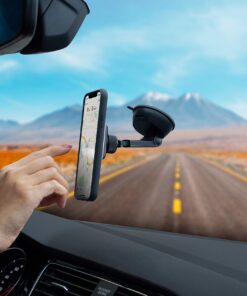 Mighty Mount Universal Car Mount for Smartphones - 360 Flexibility, Super Strong Hold, Easy Installation, Secure Hold Windshield Mount 16 711ApidAPDL