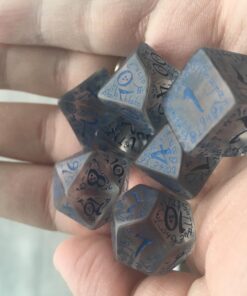 Elvish Dice Transparent/Blue (7) 24 711B1lCQniL