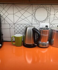 Chefman Stainless Steel Electric Kettle w/ 360° Swivel Base, Auto Shut Off & Boil Dry Protection, BPA-Free Interior and Cool-Touch Handle, 7+ Cup Capacity, 1.7 Liter, 1500W 48 711Ckbv5fQL