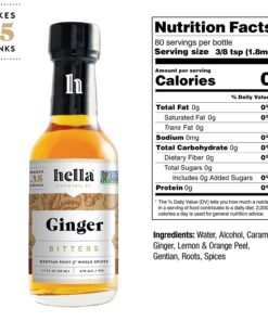 Hella Cocktail Co. 5-Pack Bitters Bar Set (8.5 Fl Oz Total) - Craft Aromatic, Orange, Ginger, Mexican Chocolate, and Smoked Chili Cocktail Bitters Variety Pack 1.7 Ounce (Pack of 5) 15 711D4 cKeXL