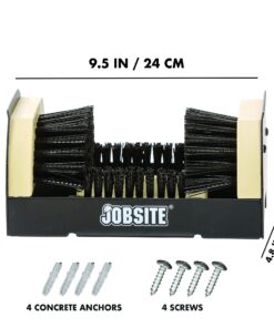 Jobsite The Original Boot Scrubber - All Weather Industrial Shoe Cleaner & Scraper Brush 1 Pack 25 711DNakI0qL