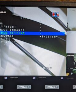 ANNKE 1080p Security Camera 4-in-1 CCTV Bullet Wired Cam, AHD/TVI/CVI/CVBS, Analog Surveillance Video Add–On Camera for Indoor/Outdoor Use, 100ft Clear Night Vision (Power Adapter Not Included) - E200 Black 51 711DS10KWLL