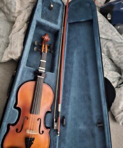 Mendini By Cecilio Violin For Beginners, Kids & Adults - Beginner Kit For Student w/Hard Case, Rosin, Bow - Starter Violins, Wooden Stringed Musical Instruments 4/4 MV300 Antique 47 711FHhwpt4L