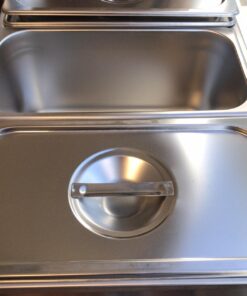 SYBO Commercial Grade Stainless Steel Bain Marie Buffet Food Warmer Steam Table for Catering and Restaurants (1 Section) 1 Section 19 711FNRrasyL