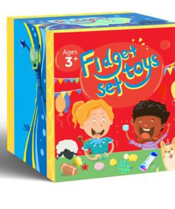 PP PHIMOTA Sensory Toys Set 55 Pack, Stress Relief Fidget Hand Toys for Adults and Kids, Sensory Fidget and Squeeze Widget for Relaxing Therapy - Perfect for ADHD Add Anxiety Autism 25 711FqJ4rYYL