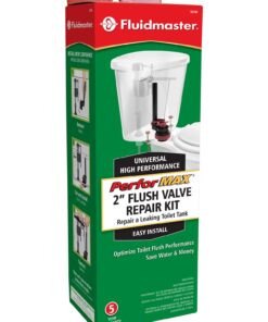 Fluidmaster 507AK PerforMAX Universal High Performance 2-Inch Toilet Flush Valve Repair Kit with Gasket and Bolts 13 711G LnFNnL